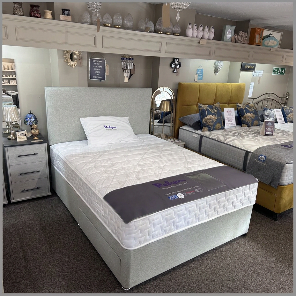 Kingsize Relyon Comfort Deluxe 2 Drawer Set With Strutted Headboard