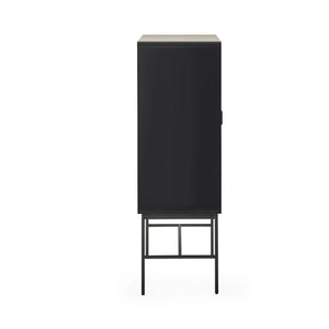 Alvern two door cabinet side detail