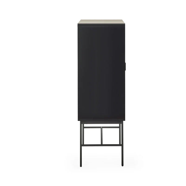 Alvern two door cabinet side detail