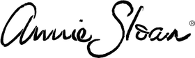 Annie Sloan logo in black cursive text on a white background
