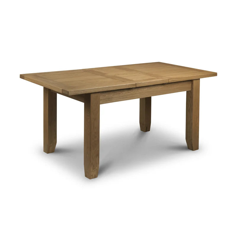 Wooden table on a white background