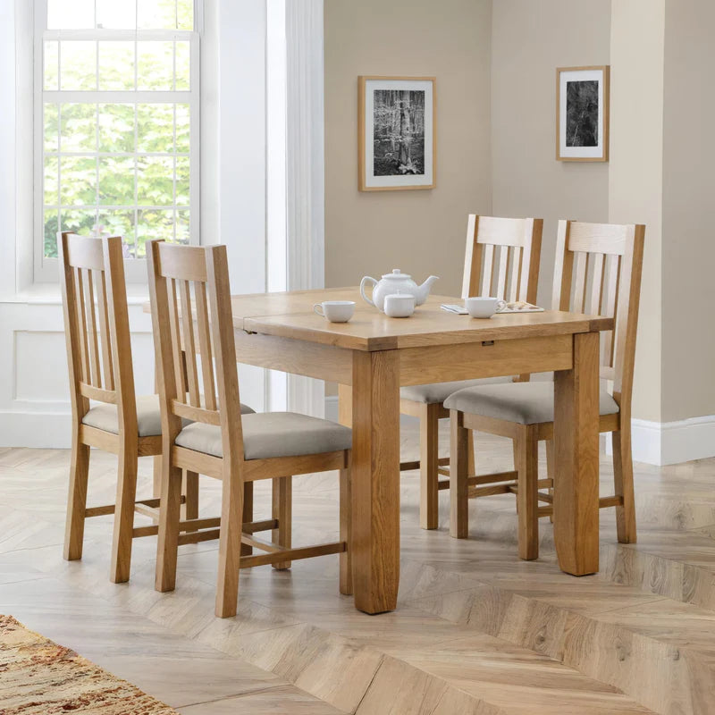 Wooden table on a white background