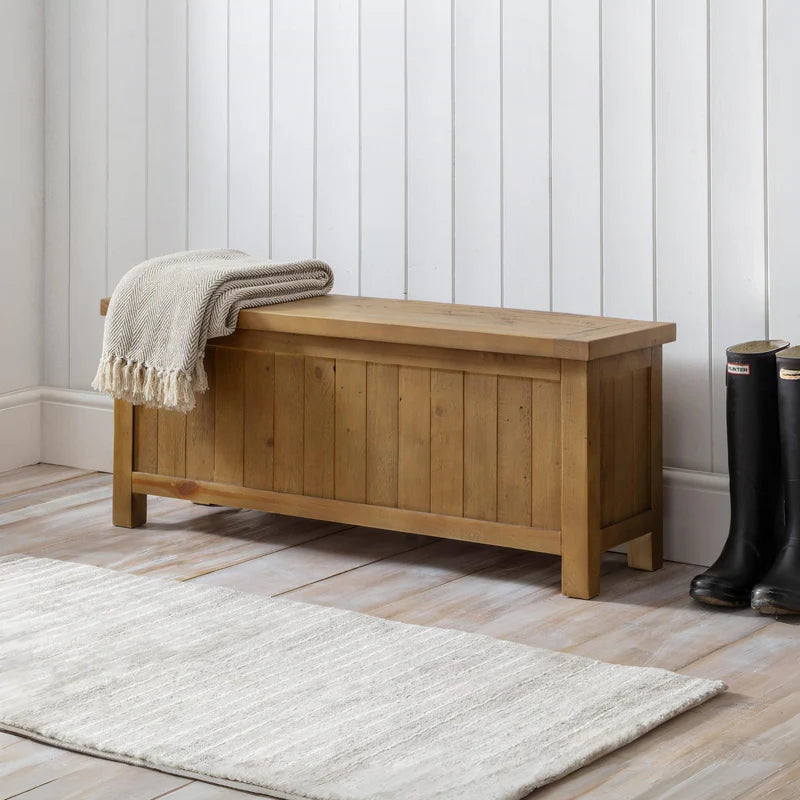 Wooden bench on a white background