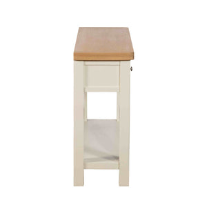 Wooden stool with a white base on a white background