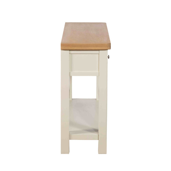 Wooden stool with a white base on a white background