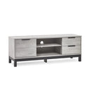 Bacton grey TV unit on white background