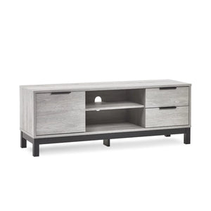 Bacton grey TV unit on white background