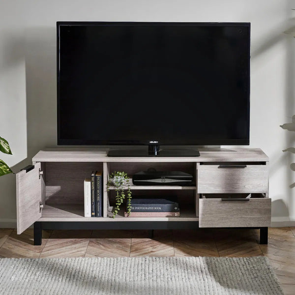 Bacton grey TV unit roomshot