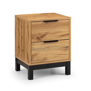 Bacton oak bedside on white background 