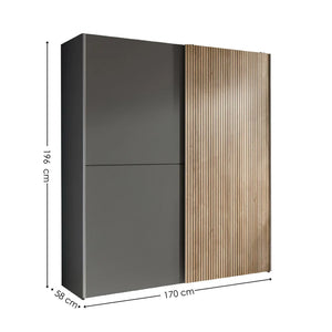 Cabinet with dimensions labeled on a white background