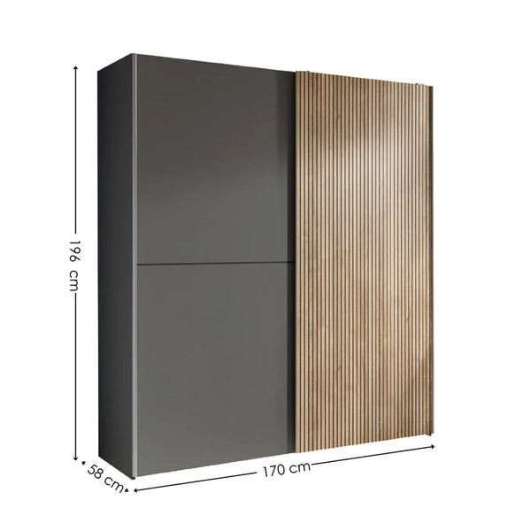 Cabinet with dimensions labeled on a white background