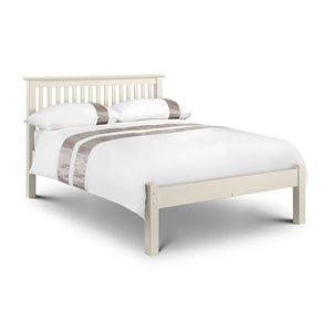 Bremen grey bedframe on white backgroound