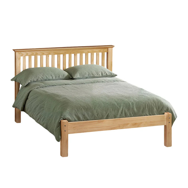 Bremen pine bedframe white background
