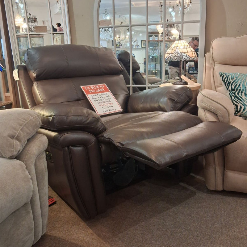 Ex-Display Bristol Power Reclining Chair + Headrest and Lumbar