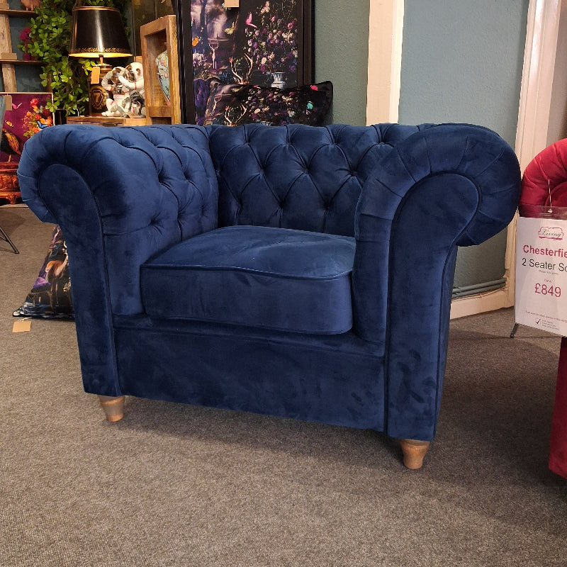 Ex-Display Chesterfield 2 Seater Sofa & Chair