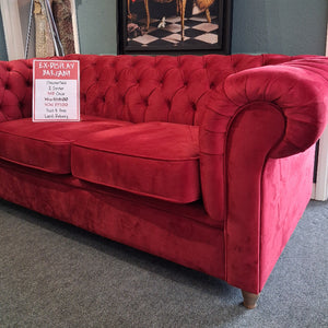 Ex-Display Chesterfield 2 Seater Sofa & Chair