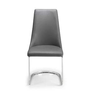 Gray chair with a white background