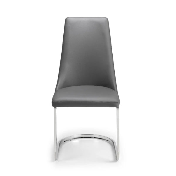 Gray chair with a white background