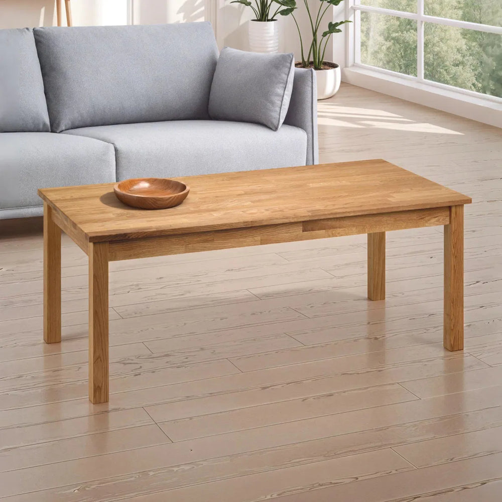 Wooden table on a white background
