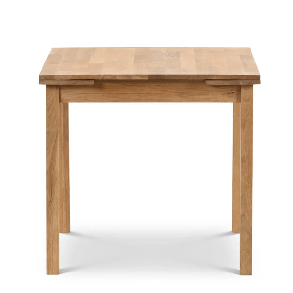 Wooden table on a white background