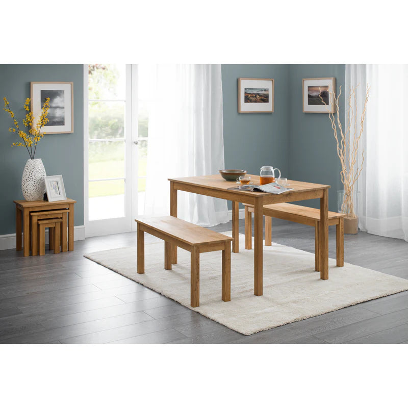 Wooden bench on a white background