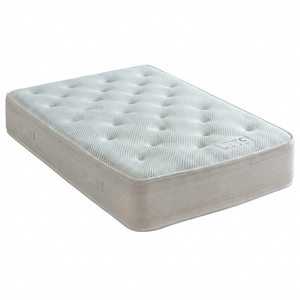Gray mattress on a white background