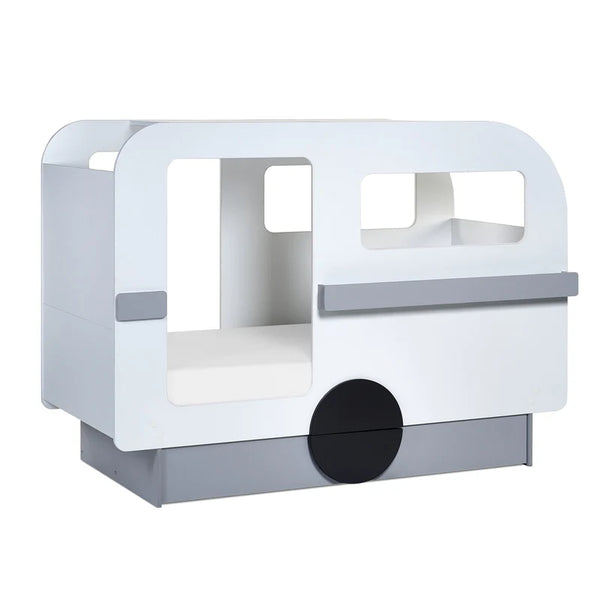 Caravan bedframe  on white background