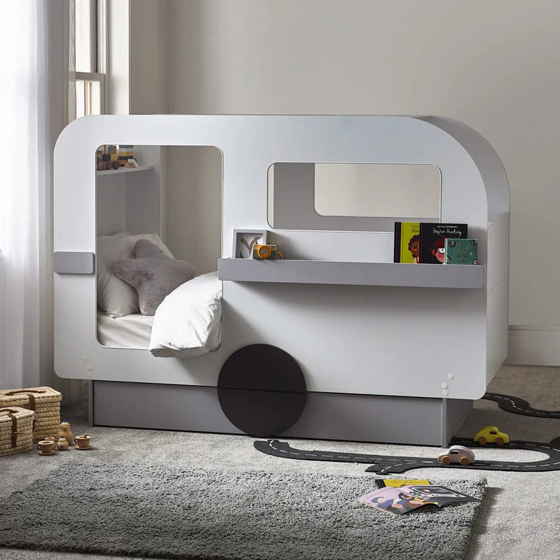 Caravan bedframe  on white background
