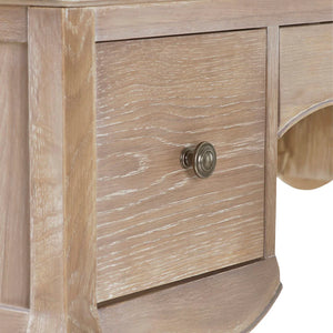 Wooden drawer with a knob on a piece of furniture