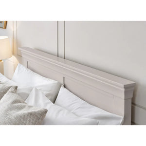 Clanton grey bedframe  1 roomshot