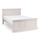 Clanton grey bedframe on white background