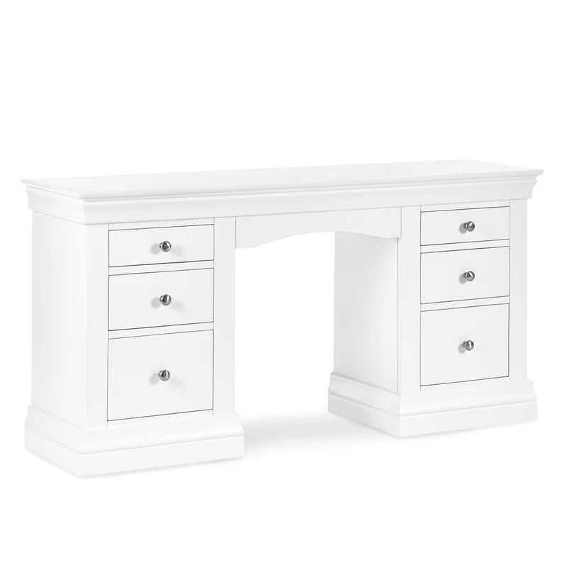 Clanton white dressing table on white background