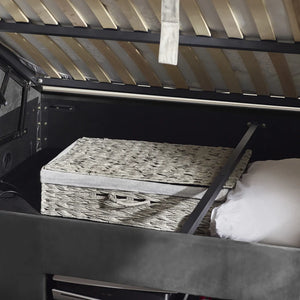 Claudia ottoman TV bedframe interior detail
