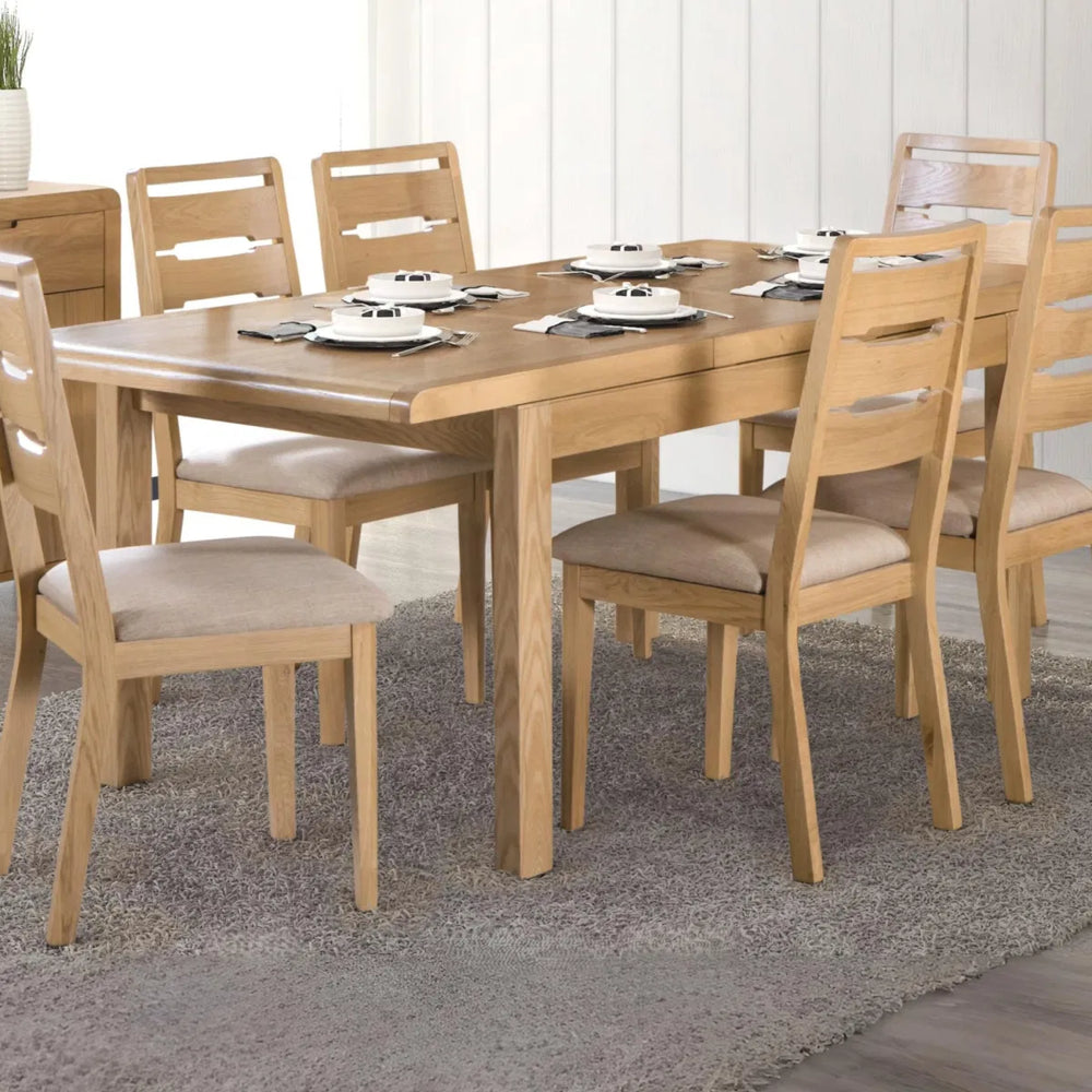 Wooden table on a white background