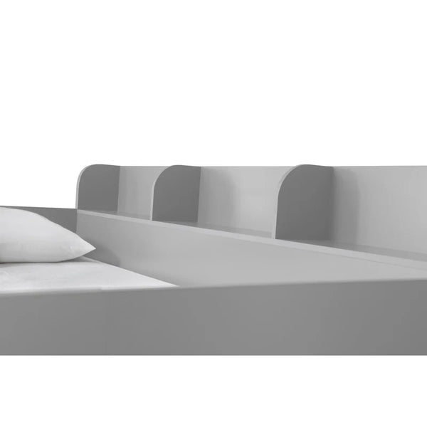 Delta grey high sleeper shelf detail white background