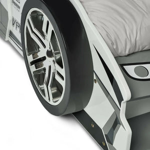 Grey racer bed wheel 2 detail white background
