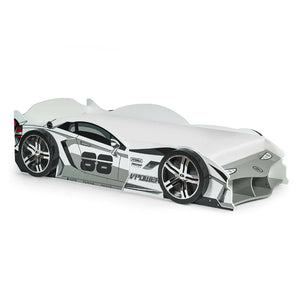 Grey racer frame white background