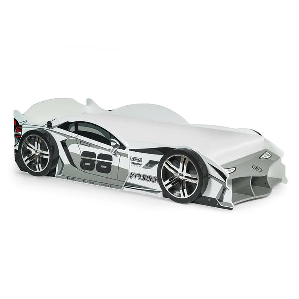 Grey racer frame white background