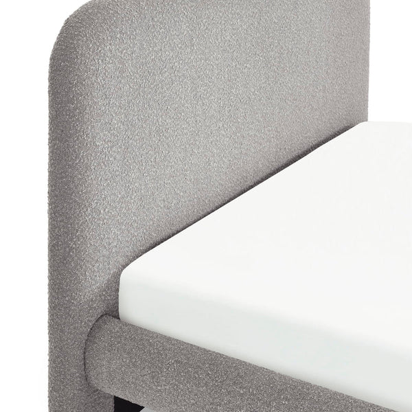 Harriet bedframe headboard detail on white background