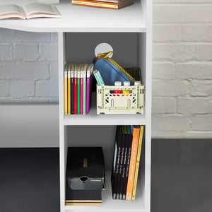 Hiro white cabin bed shelf detail