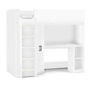 Hiro white cabin bed white background