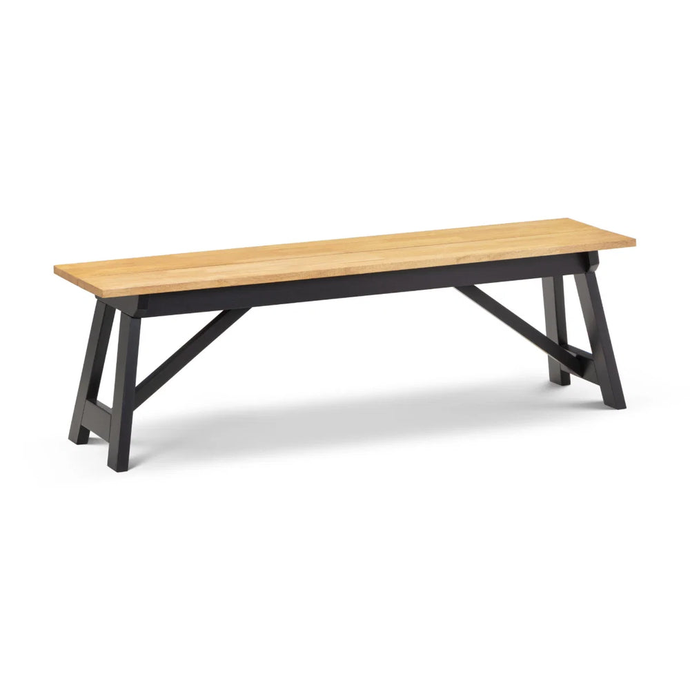 Homer dining bench on white background
