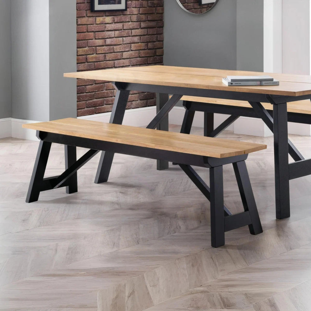 Homer dining bench on white background
