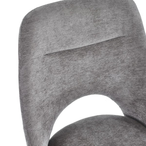 Gray chair with a white background