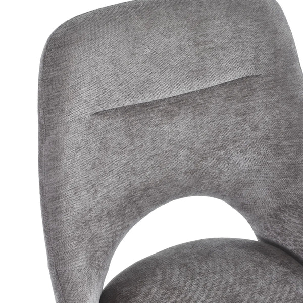 Gray chair with a white background