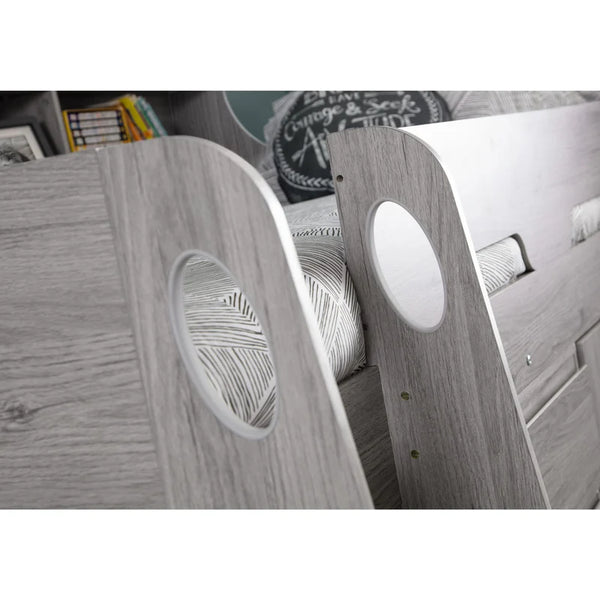 Juno grey oak cabin bed