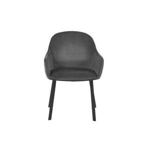 GREY LAVAL DINING CHAIR ON A WHITE BACKGROUND