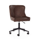 Lancaster office chair brown on white background