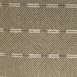 Textured fabric pattern with geometric design in beige and brown tones