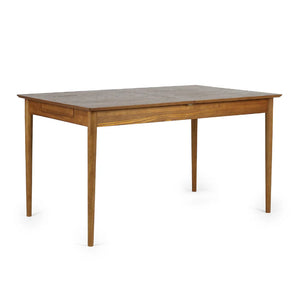 Wooden table on a white background